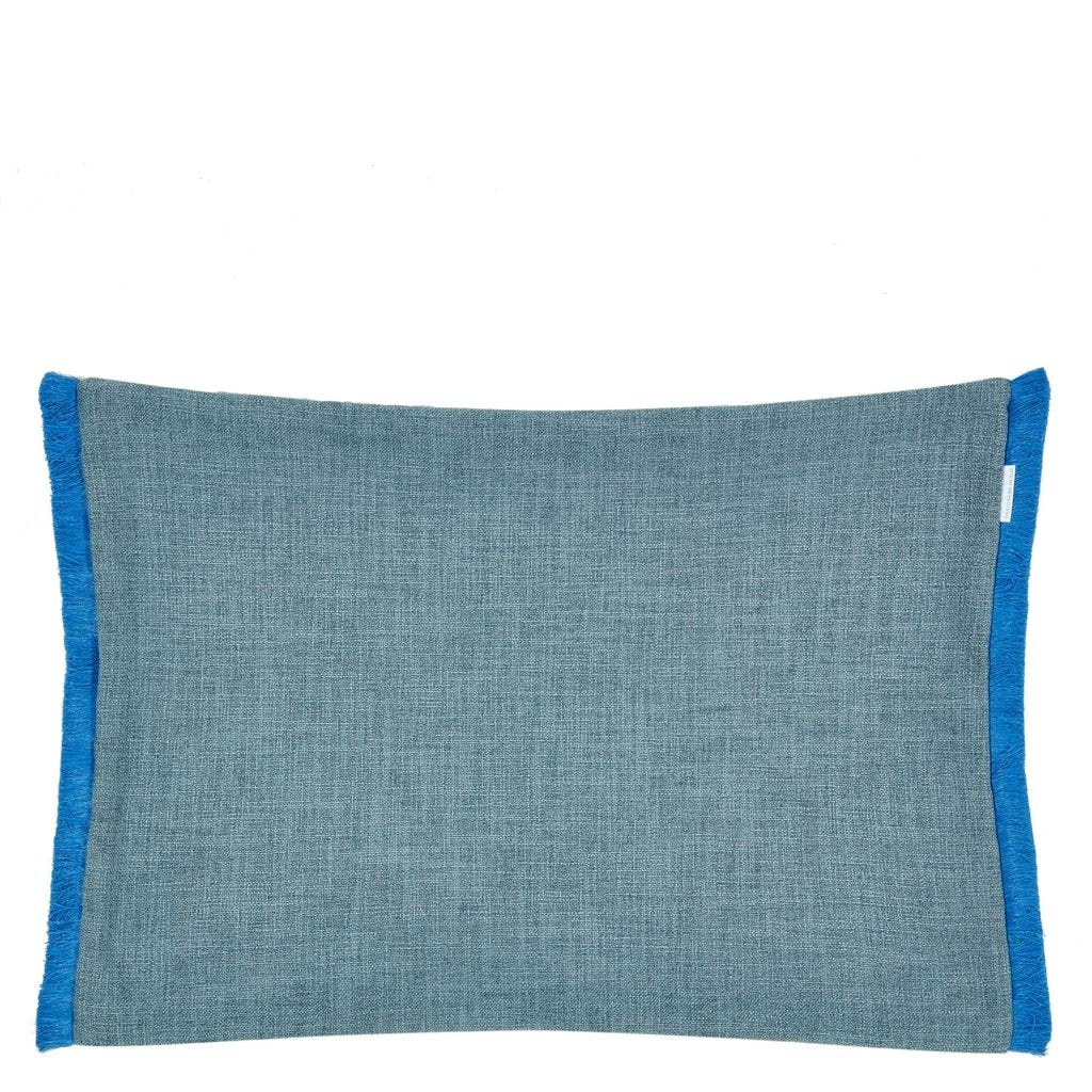Designers Guild Trevenna Cobalt Decorative Pillow 18" x 24" Decorative Pillow Cobalt at FIG LINENS AND HOME 5