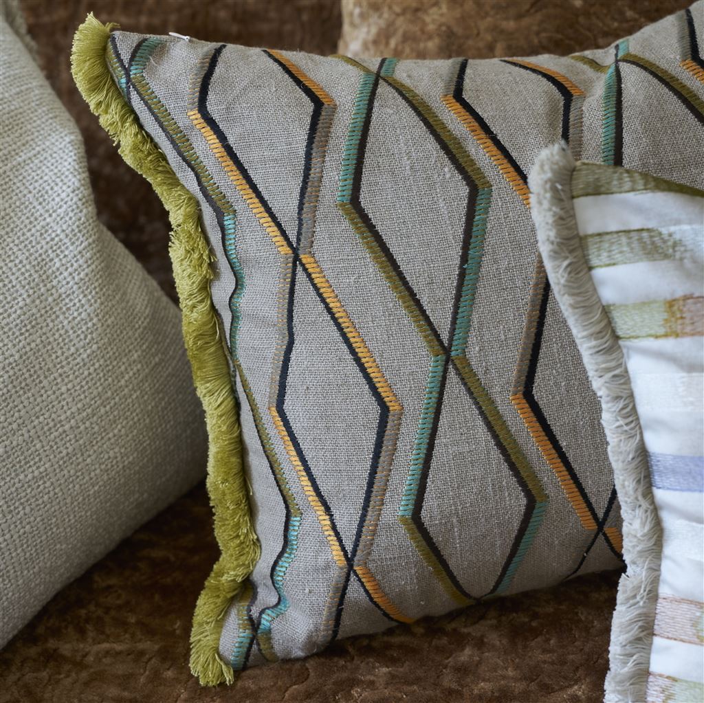 Designers Guild Trevenna Ochre Decorative Pillow 18" x 24" Decorative Pillow Ochre at FIG LINENS AND HOME 2