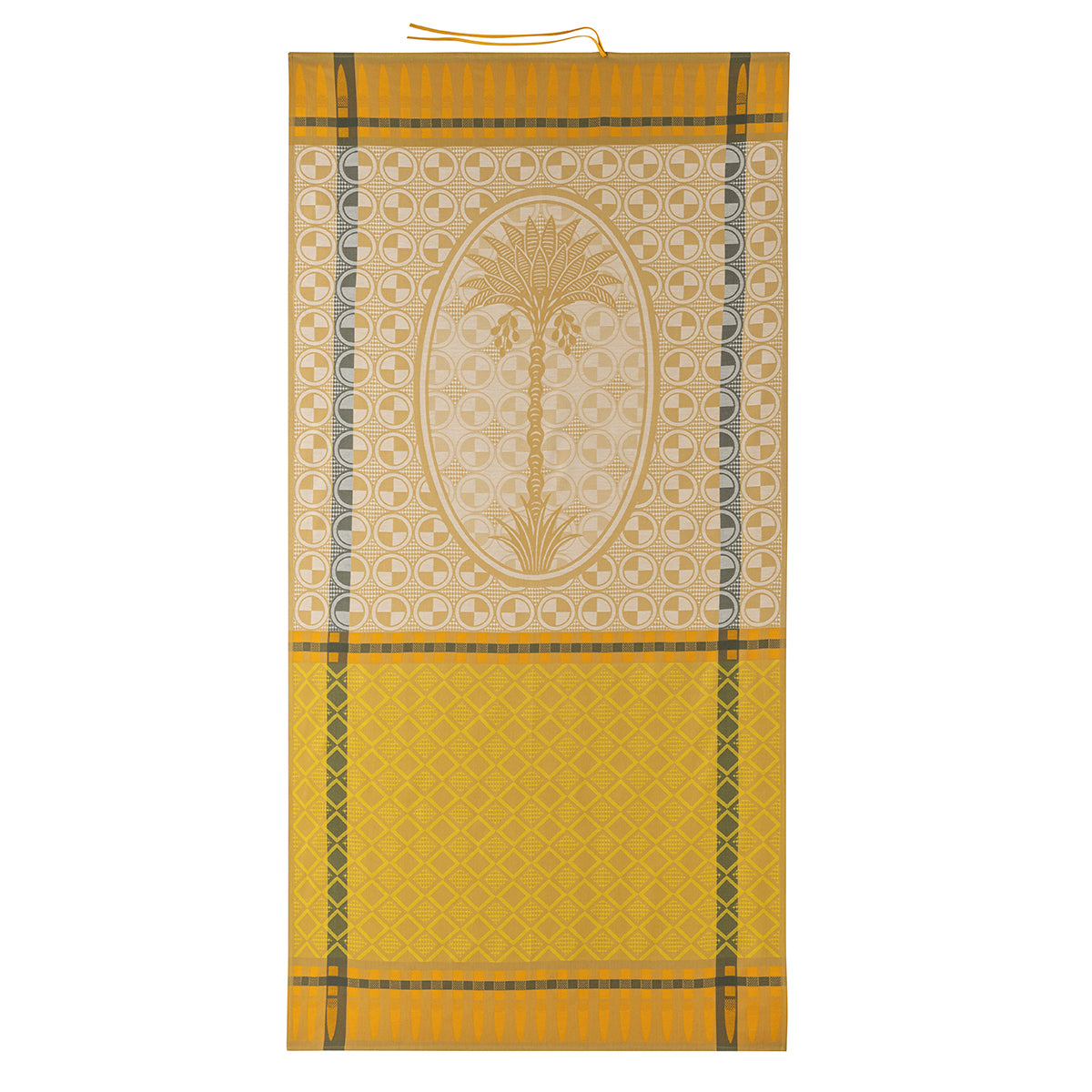 Palmeraie Yellow Beach Towel by Le Jacquard Français at Fig Linens and Home