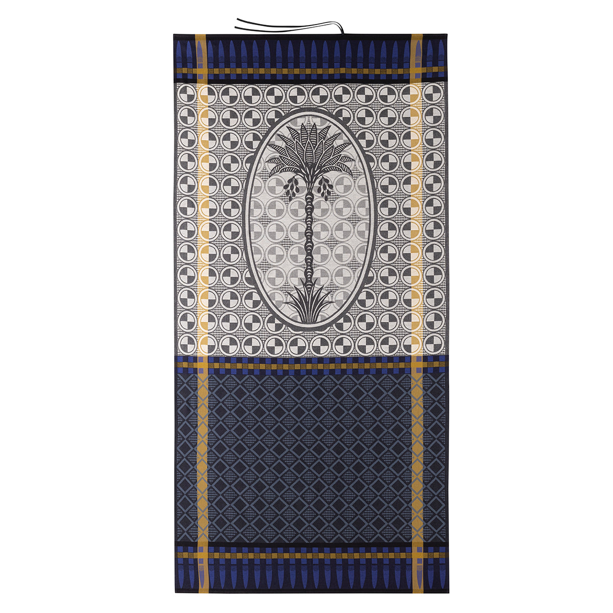 Palmeraie Black Beach Towel by Le Jacquard Français at Fig Linens and Home