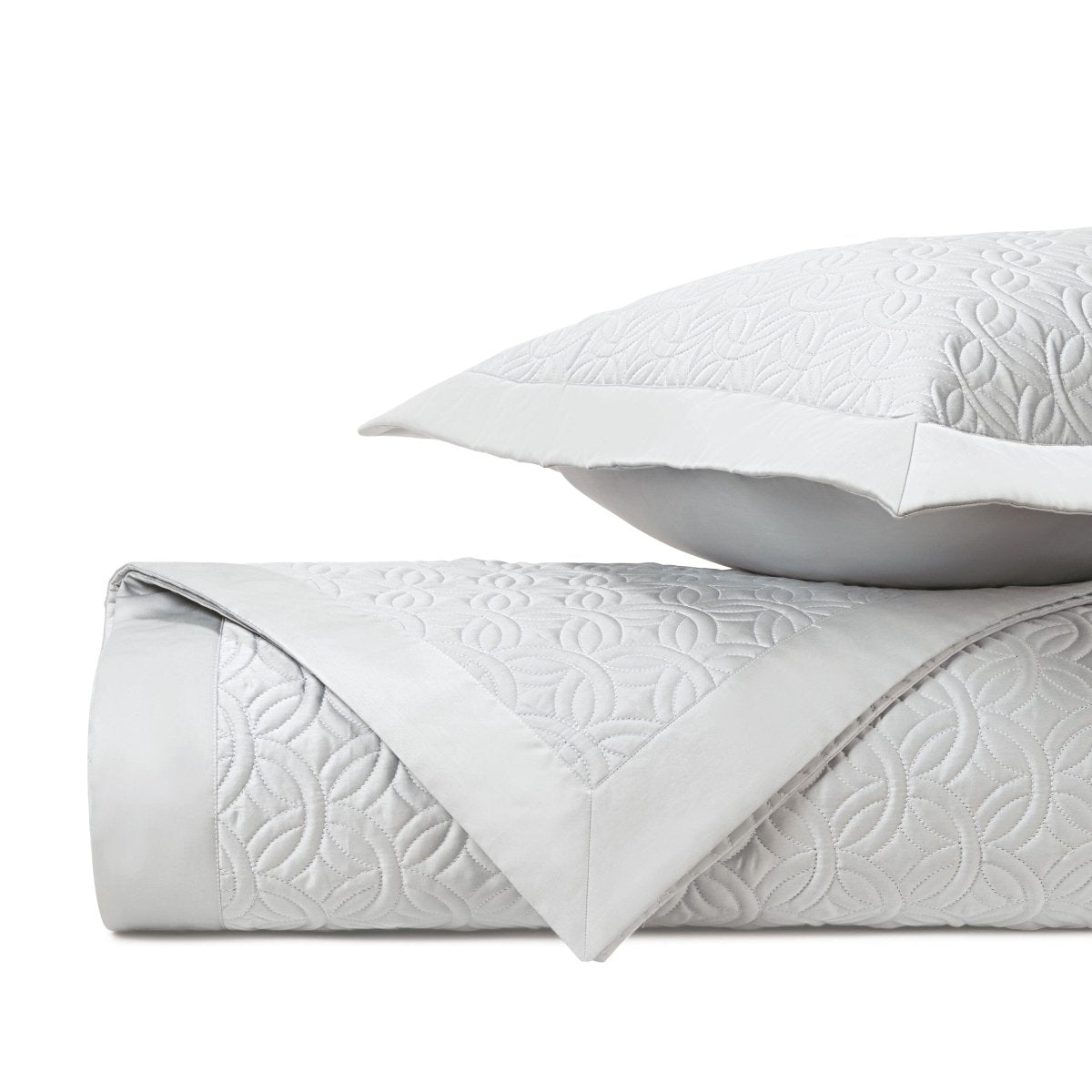 DUOMO Quilted Coverlet in Pebble by Home Treasures at Fig Linens and Home
