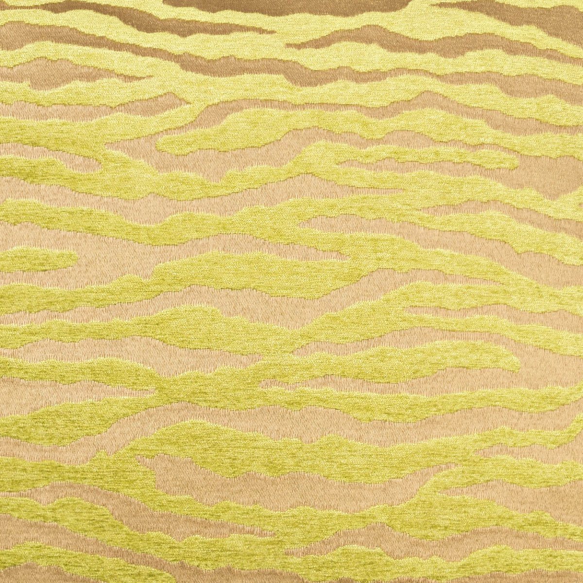 Bengalla Pillow in Green - front view, animal chartreuse design by D.V. KAP Home