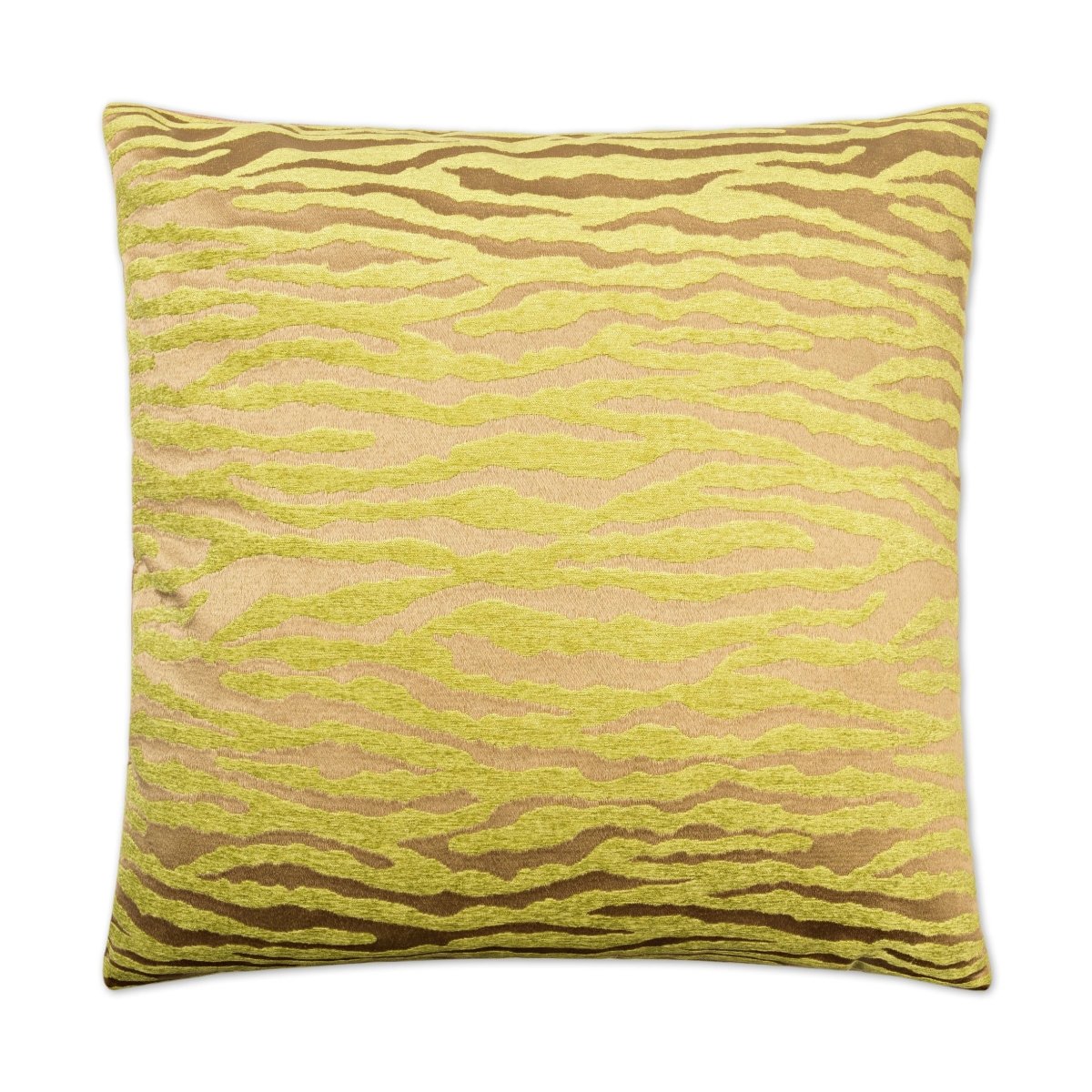 Bengalla Pillow in Green - fabric swatch detail by D.V. KAP Home