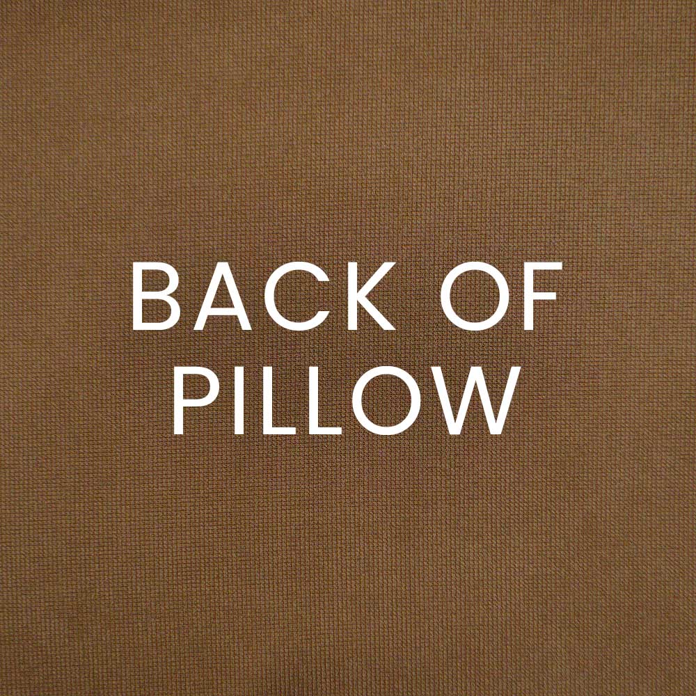 Charisma Pillow in Brown - coordinating brown back by D.V. KAP Home