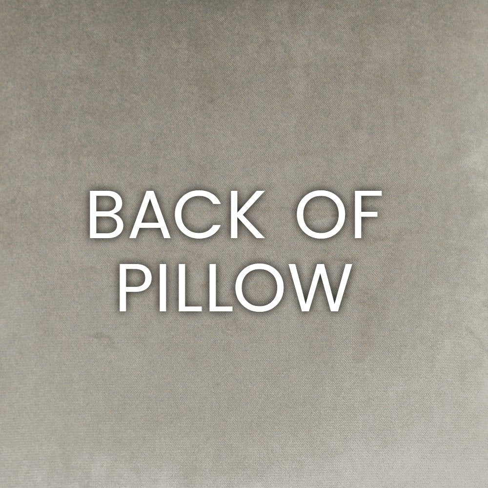 Liam Pillow in Taupe - solid tan/taupe velvet back by D.V. KAP Home