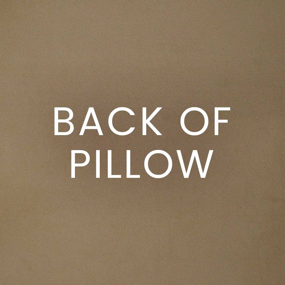 Lyric Pillow in Chocolate - coordinating tan/taupe back by D.V. KAP Home