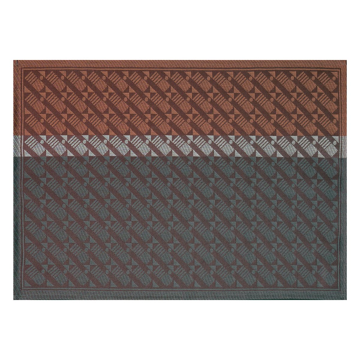 Veine Graphique Red Coated Placemats by Le Jacquard Francais - Coated Placemat shown on White ground