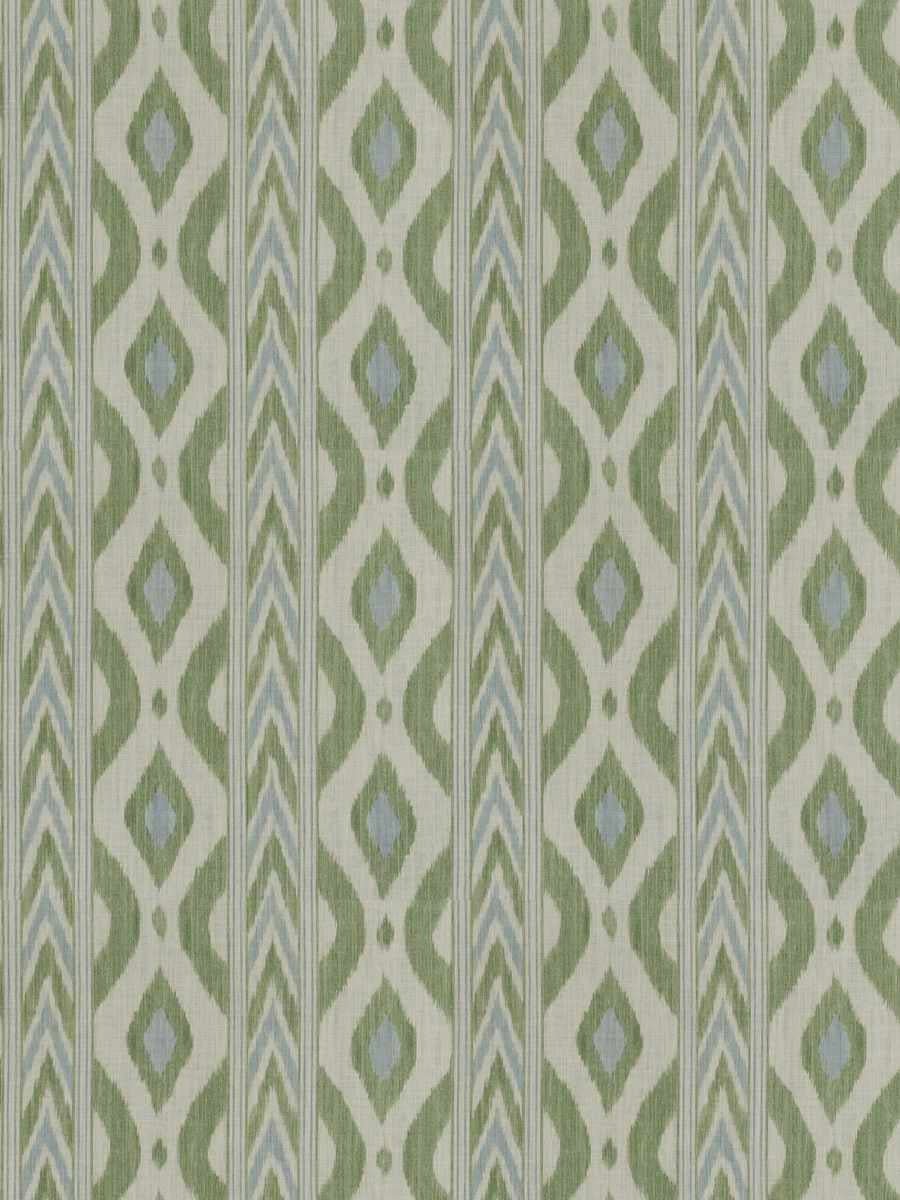 Vero Ikat Pistachio Fabric by Stroheim Pistachio Yard of Fabric - 54" Width at FIG LINENS AND HOME 3
