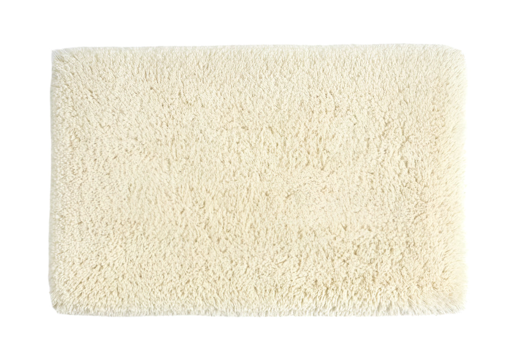 Shag Ecru Rug - Abyss and Habidecor 23x39 Bath Rug - Naturel 101
