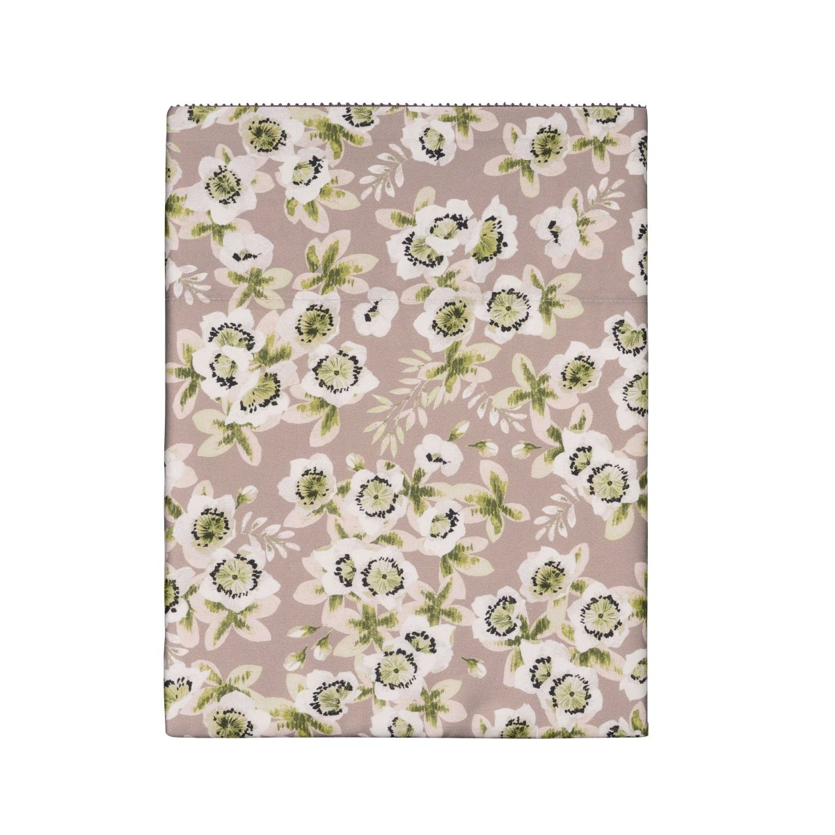 Fig Linens - Pink Dew Blossom Bedding by Alexandre Turpault - Flat Sheet