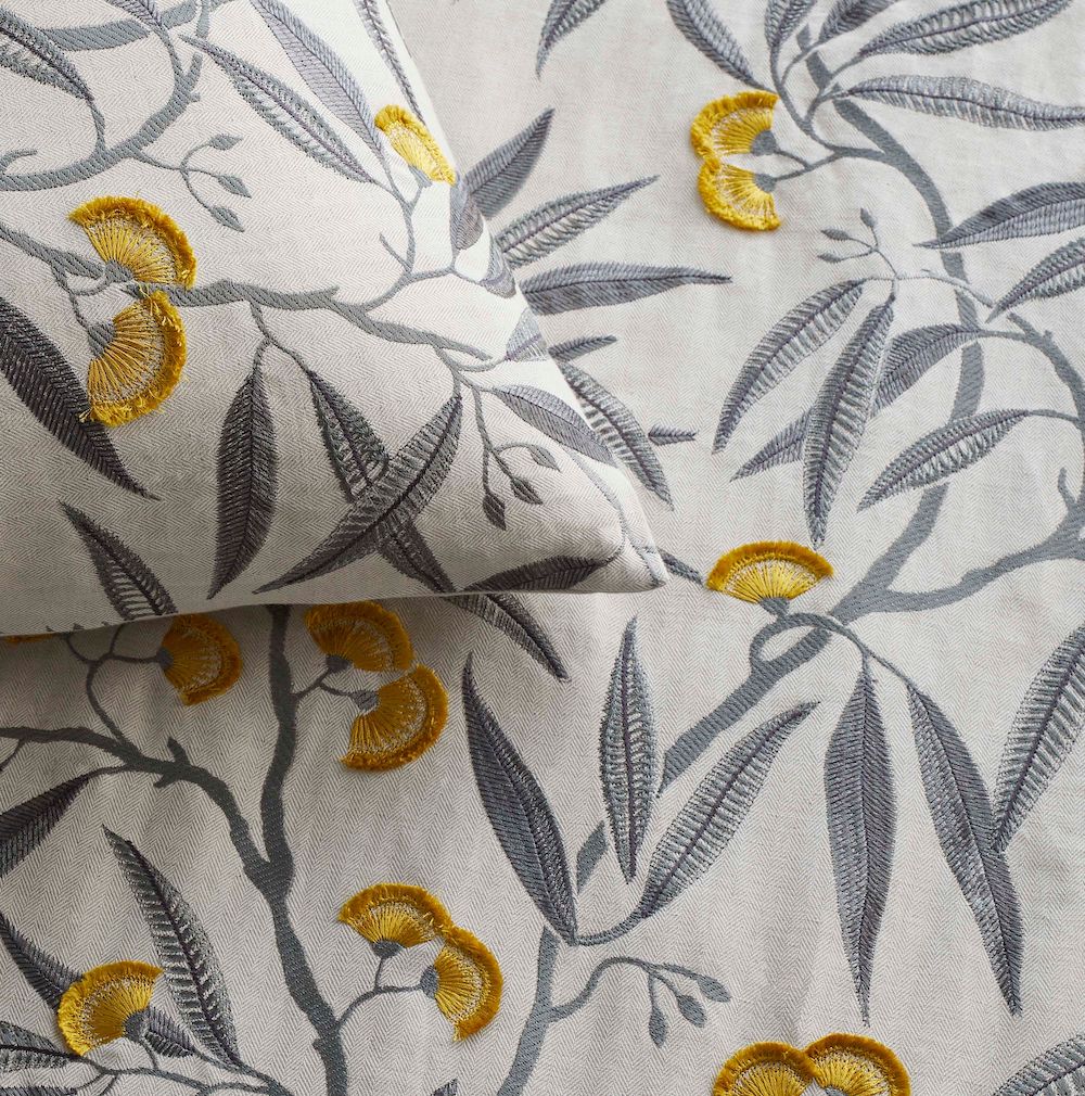 Closeup - Alyssum Decorative Pillow - The MET x Ann Gish | Fig Linens and Home
