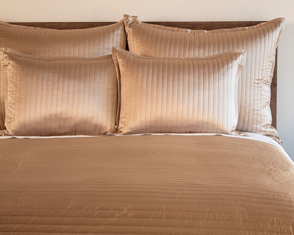 Lifestyle - Charmeuse Channel Quilted Pillows by Ann Gish | Fig Linens