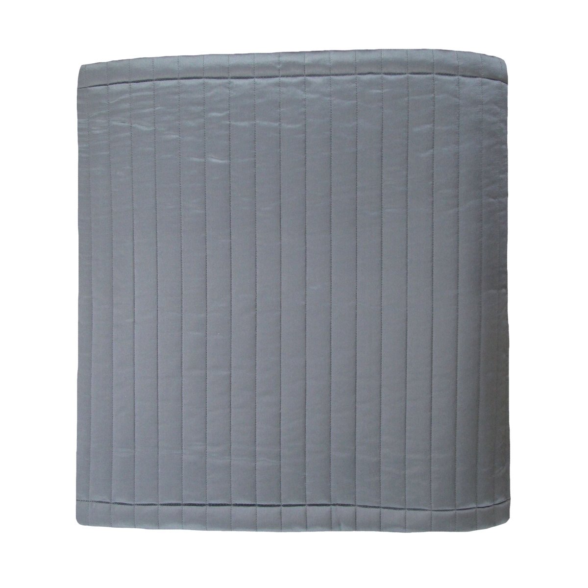 Charcoal Charmeuse Channel Quilted Box Spring Covers by Ann Gish - Fig Linens