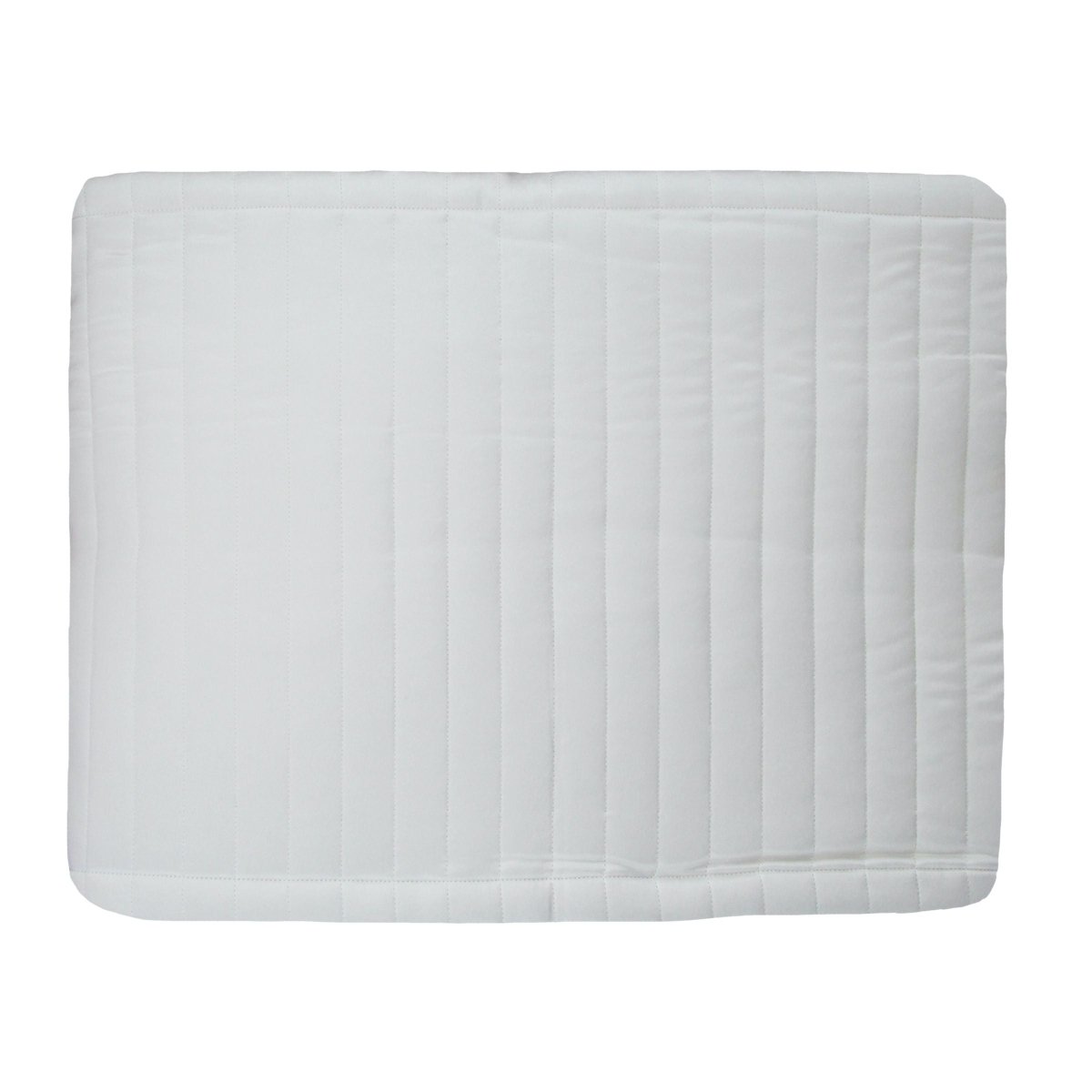 White Charmeuse Channel Quilted Box Spring Covers by Ann Gish - Fig Linens