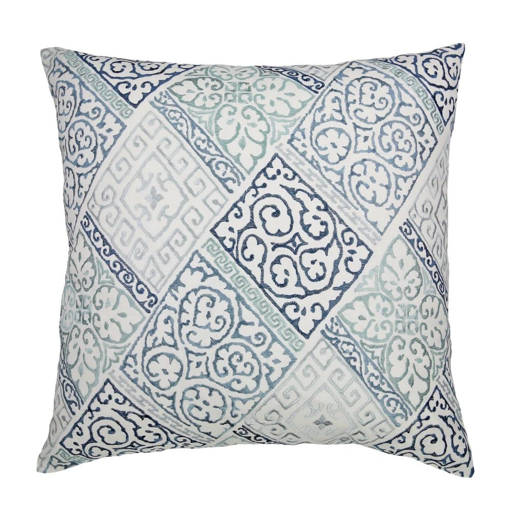 Oporto Blue Decorative Pillow by Ann Gish | Fig Linens and Home