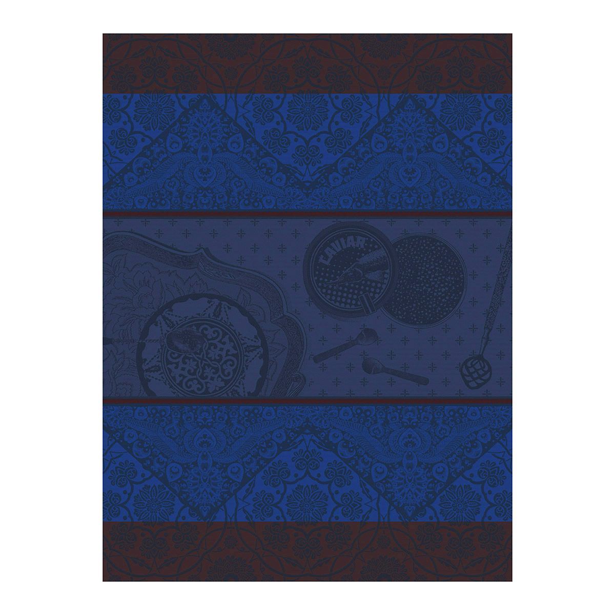 Tsar Blue Tea Towels by Le Jacquard Français | Fig Linens and Home