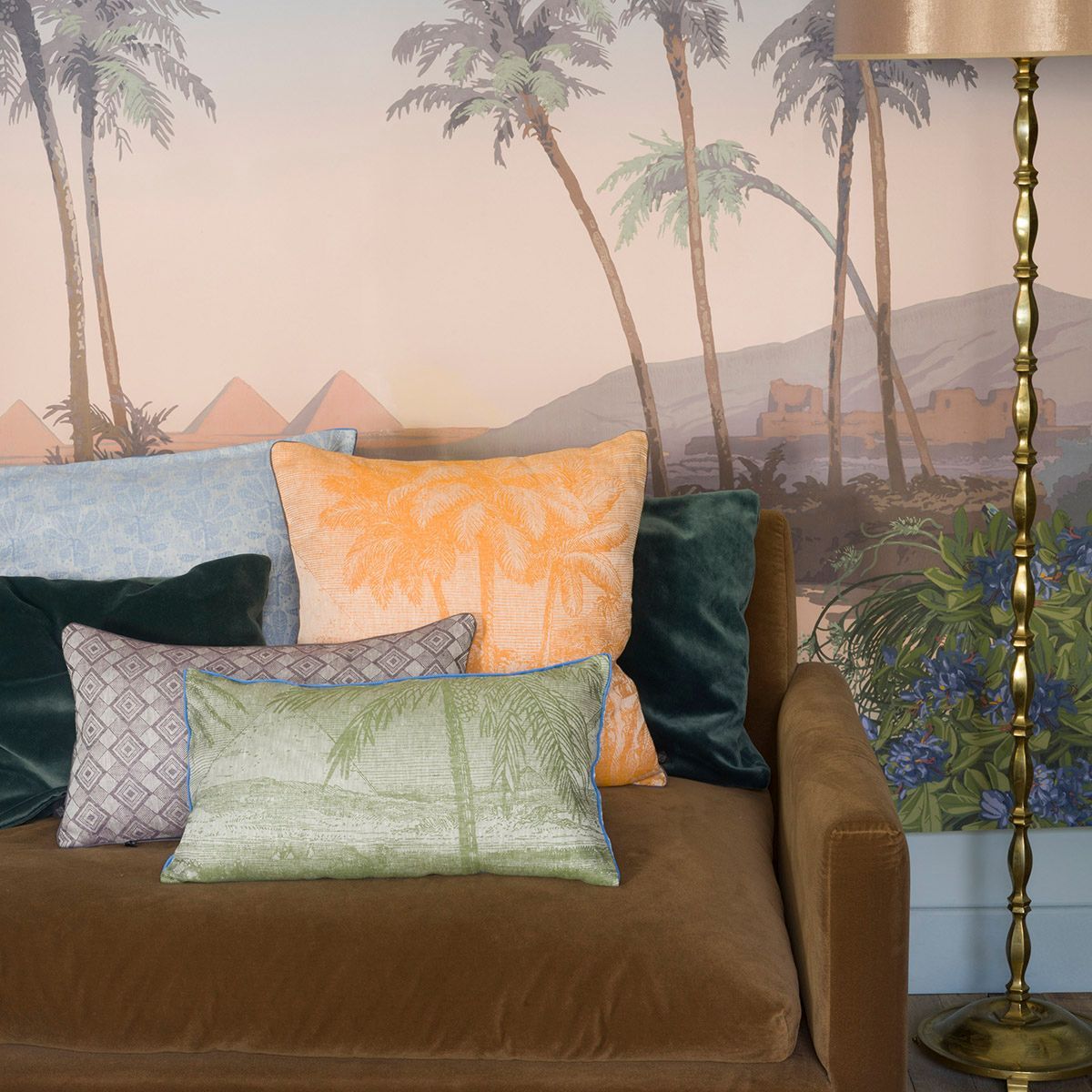 Croisière sur le Nil Pillows by Le Jacquard Français - Fig Linens