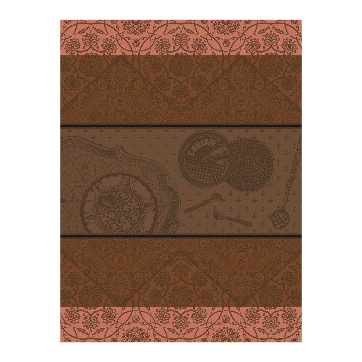 Tsar Brown Tea Towels by Le Jacquard Français | Fig Linens