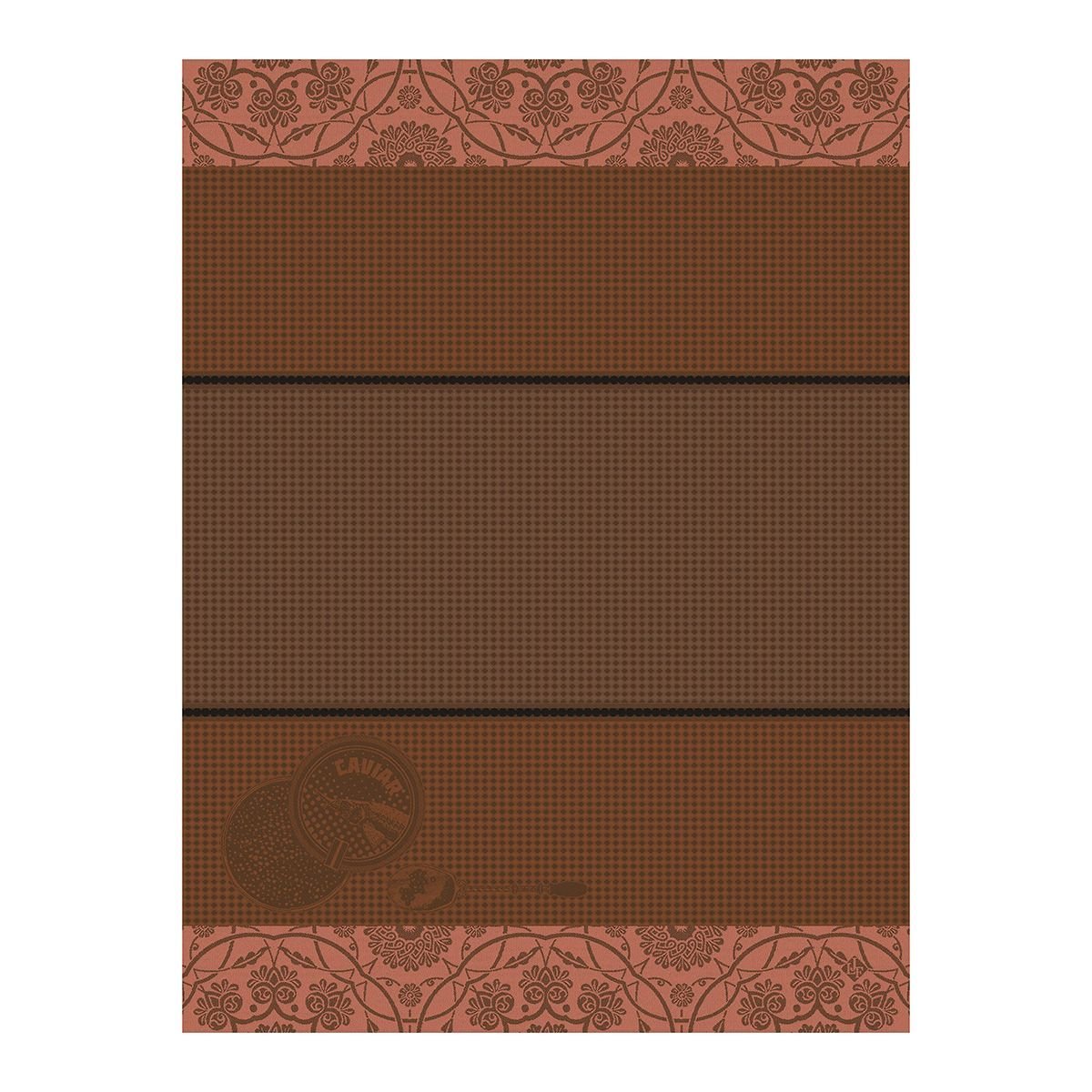 Tsar Brown Hand Towels by Le Jacquard Français | Fig Linens