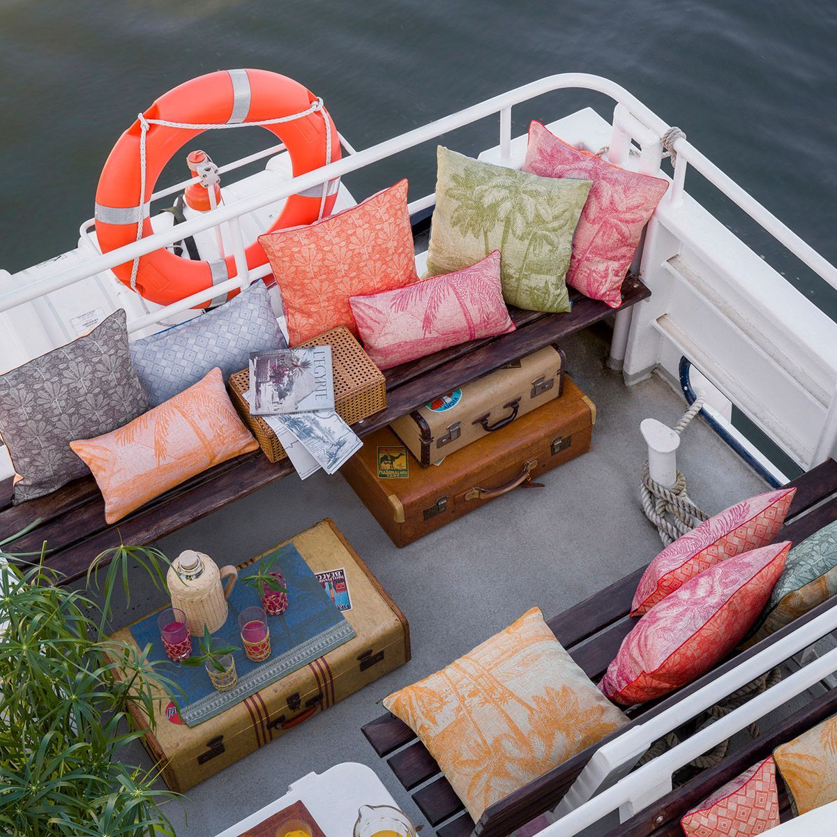 Croisière sur le Nil Pillows by Le Jacquard Français - Fig Linens