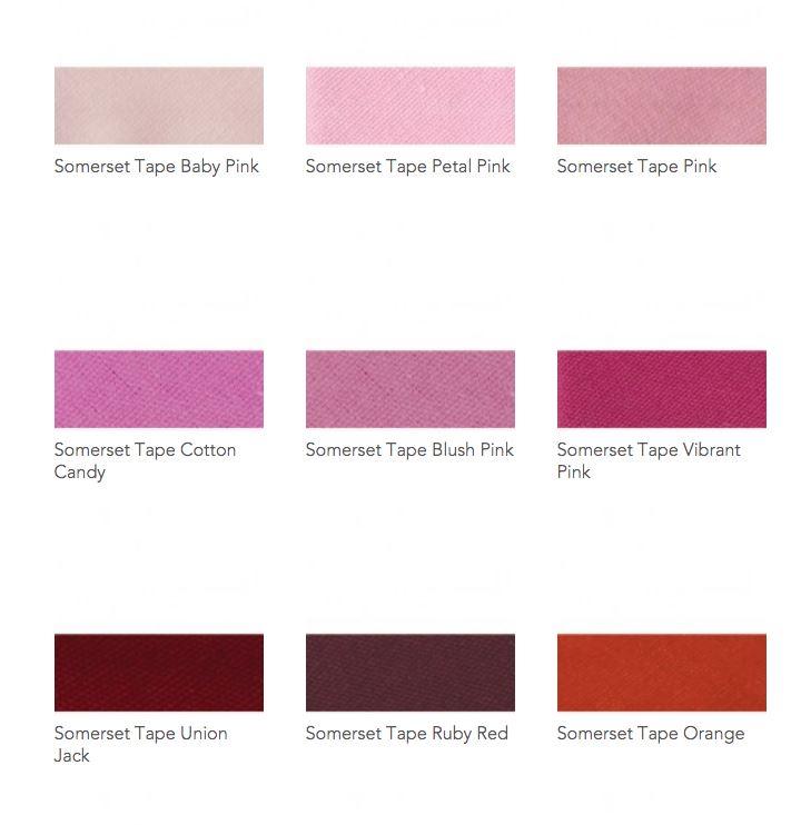 Fig Linens - Somerset Beck Bedding by Legacy Home - Tape colors - Pinks