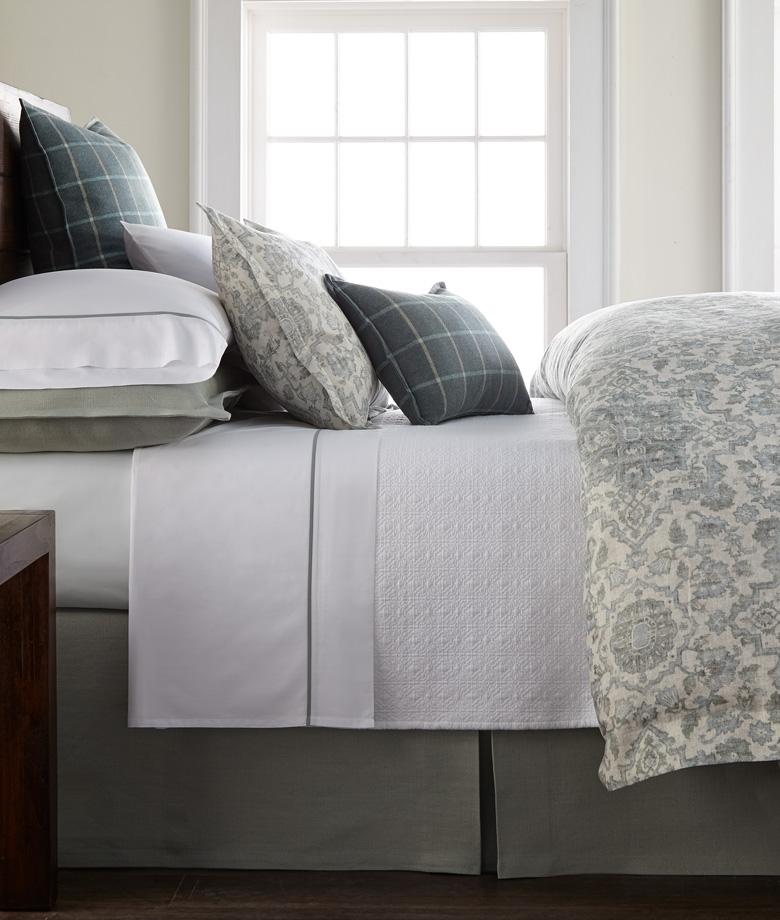 Fig Linens - Shiloh Seaglass Custom Made Bedding by Legacy Home