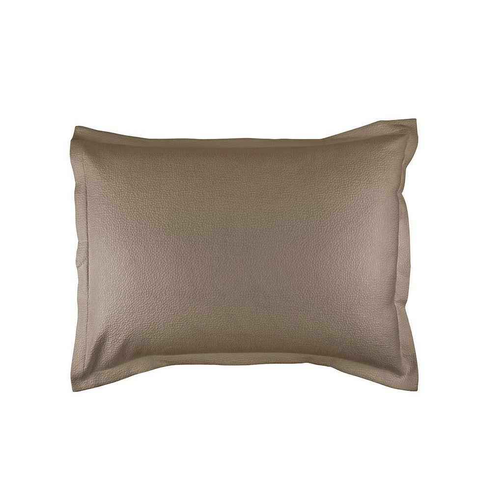 Fig Linens - Gigi Taupe Matelassé Standard Pillow by Lili Alessandra