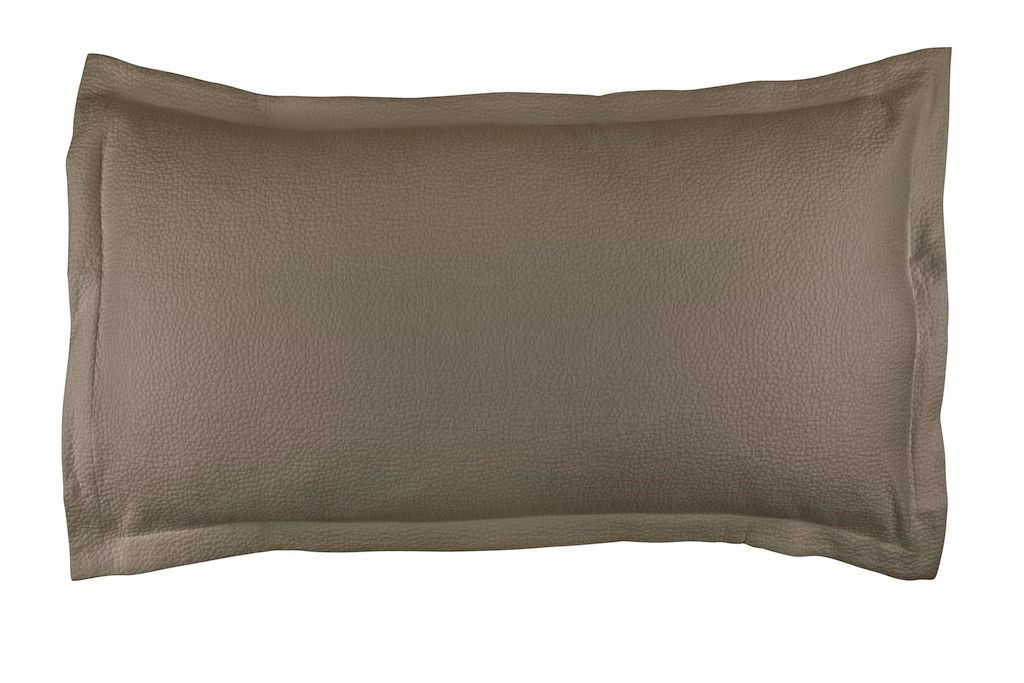 Fig Linens - Gigi Taupe Matelassé King Pillow by Lili Alessandra