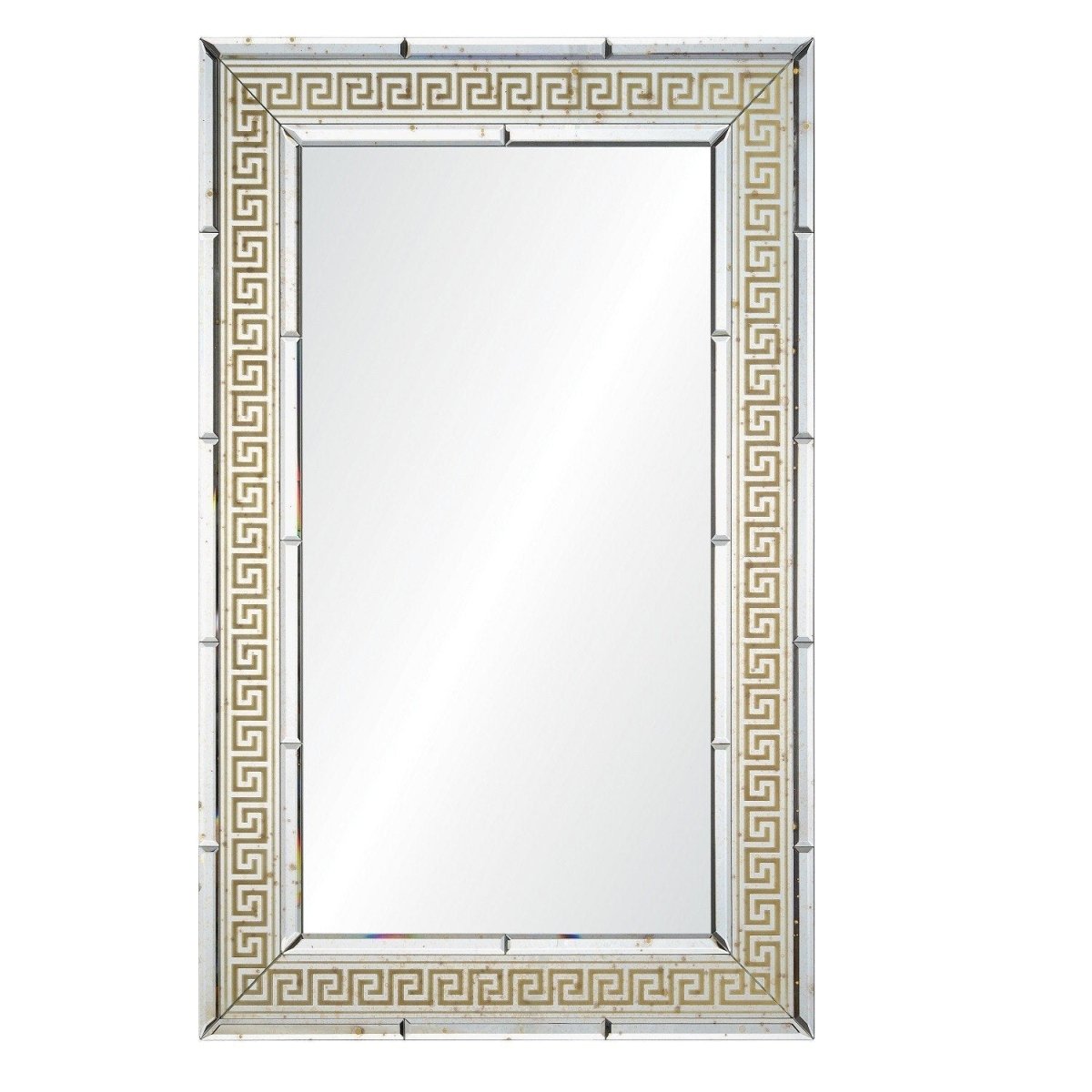 Mirror Home - Suzanne Kasler Antiqued Mirror Framed Mirror with Gold Inlay | Fig Linens