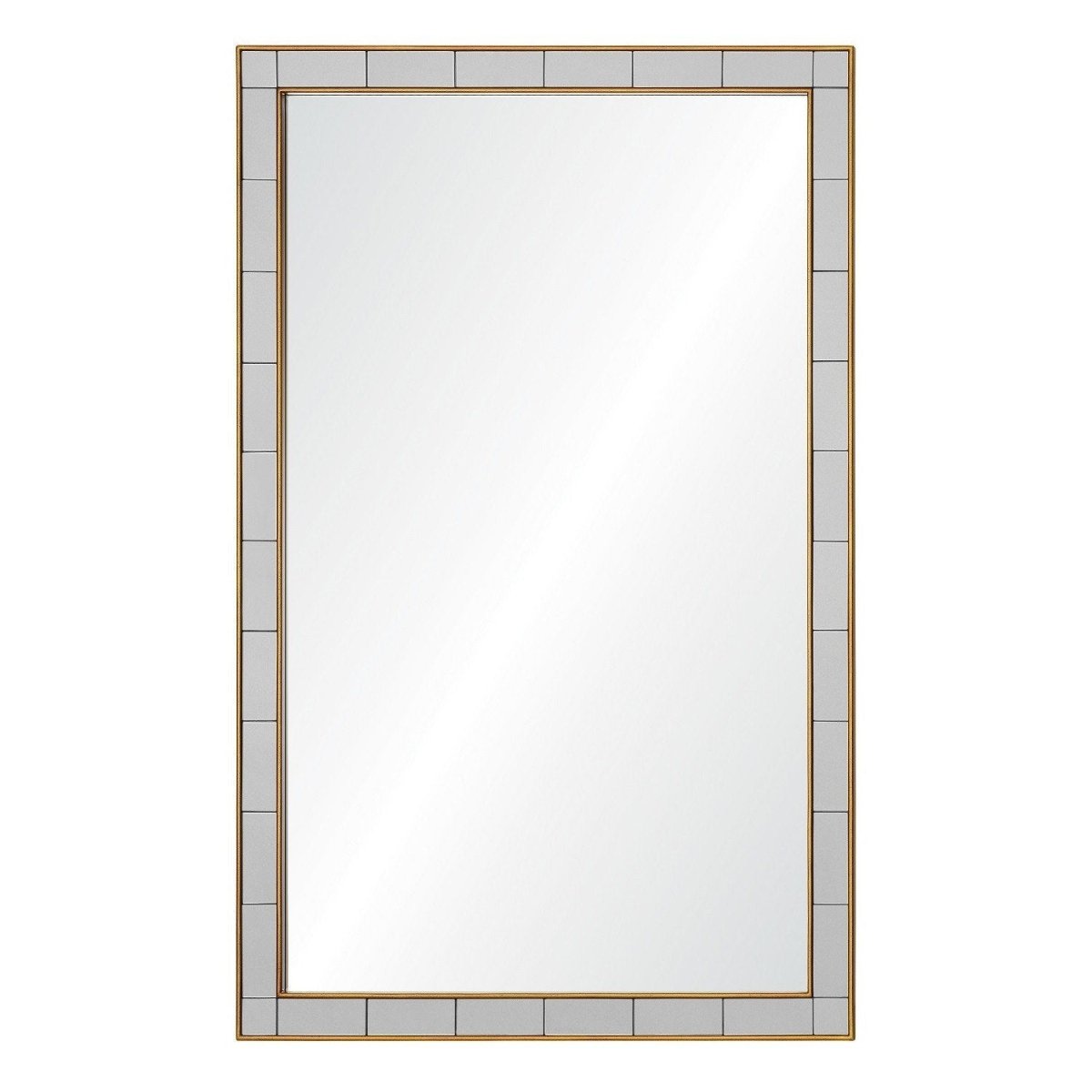 Mirror Image Home - Cedric Gold Speckle & Grey Mirror by Bunny Williams | Fig Linens