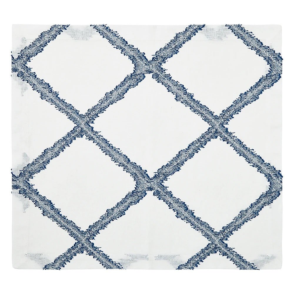 Mykonos Blue & White Napkins by Mode Living | Fig Linens