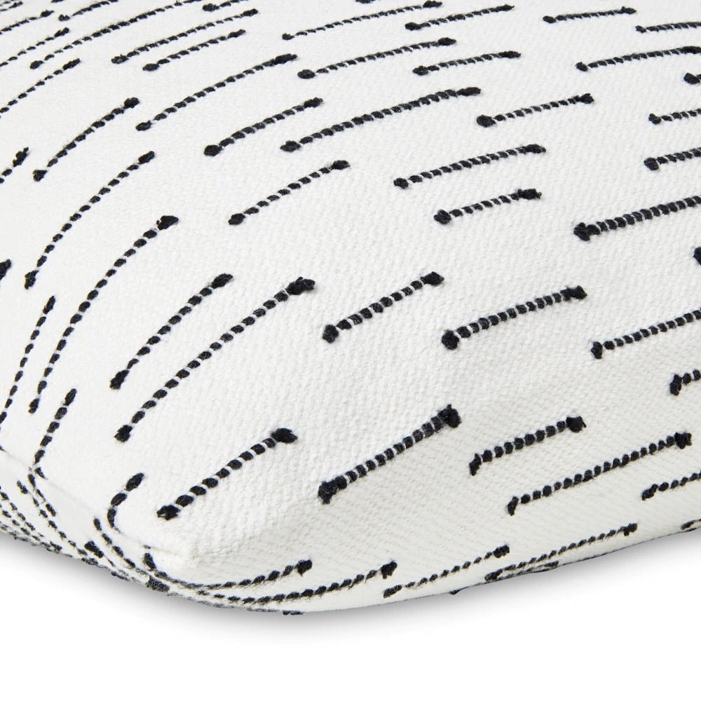 Closeup - Ombre Embroidered Pillow by Mode Living | Fig Linens