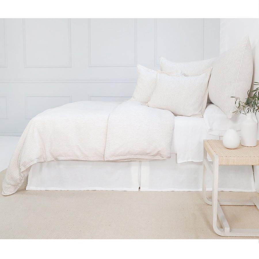 Fig Linens - Connor Ivory & Amber Duvet and Shams by Pom Pom at Home