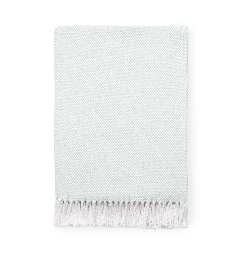 Fig Linens - Terzo Seagreen Throw by Sferra