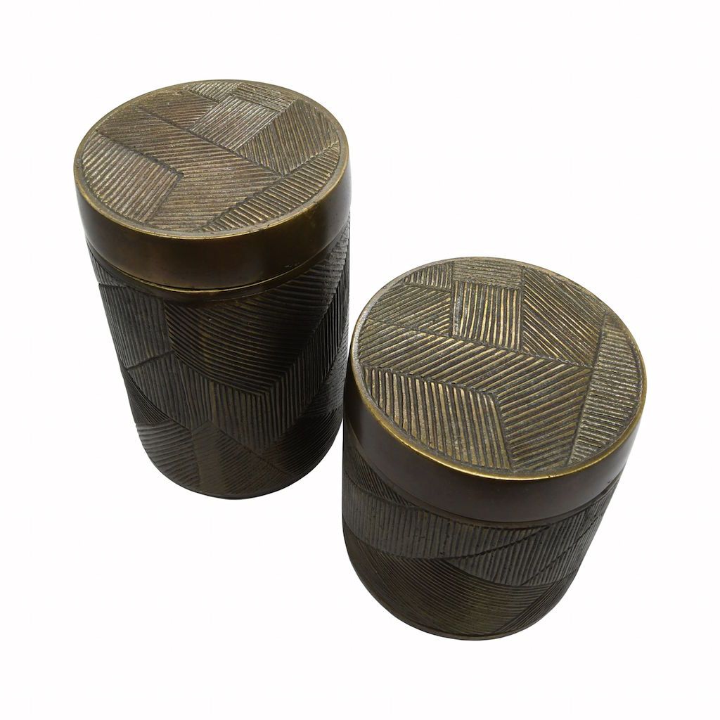 Fig Linens - Worlds Away Decorative Accessories - Paco Canister