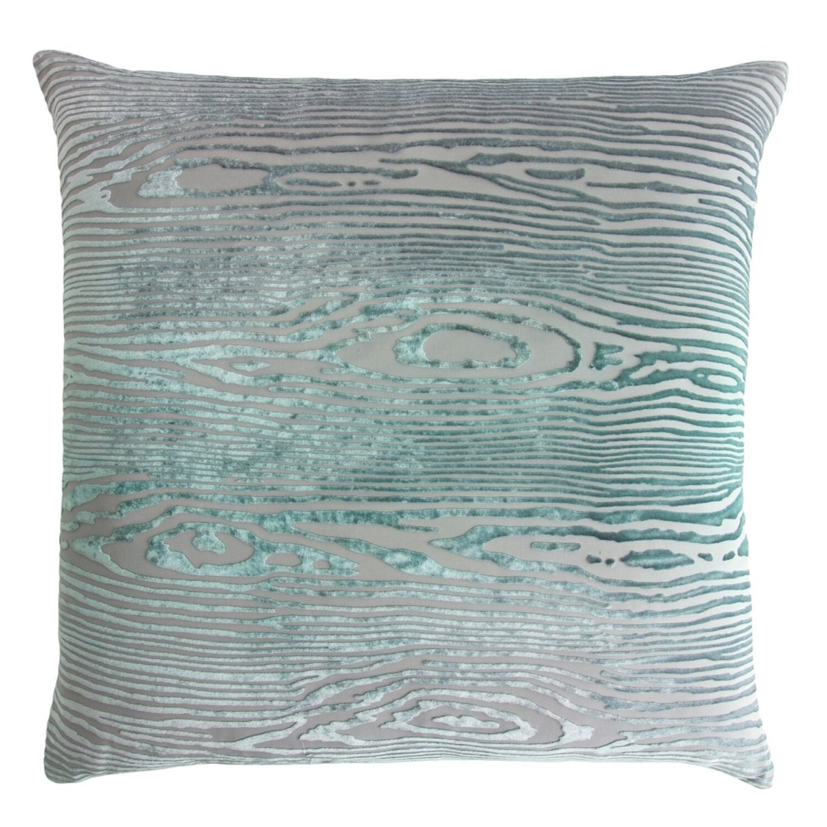 Woodgrain Jade Velvet Pillows by Kevin O'Brien Studio | Fig Linens