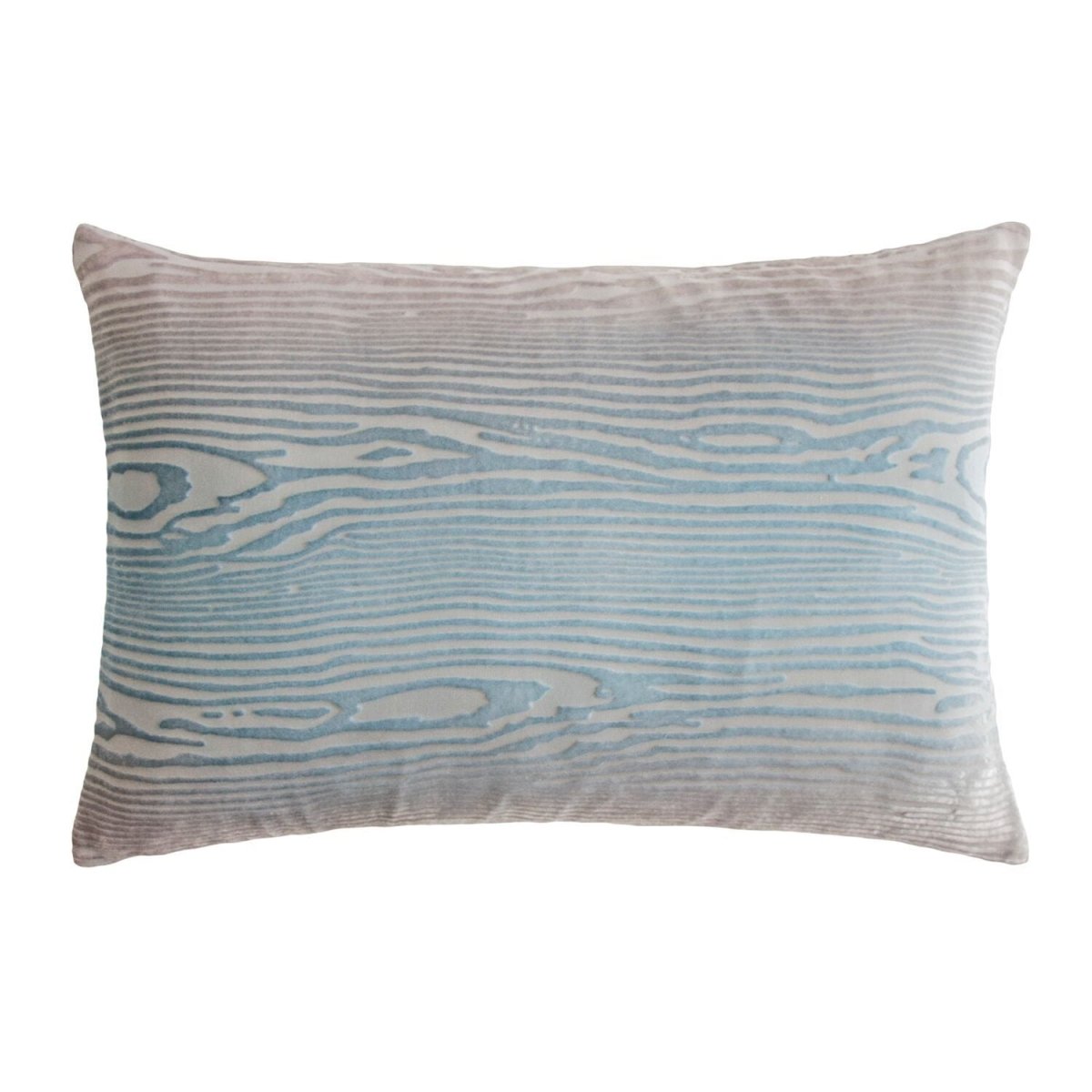 Robin's Egg Woodgrain Velvet Pillows by Kevin O'Brien Studio | Fig Linens