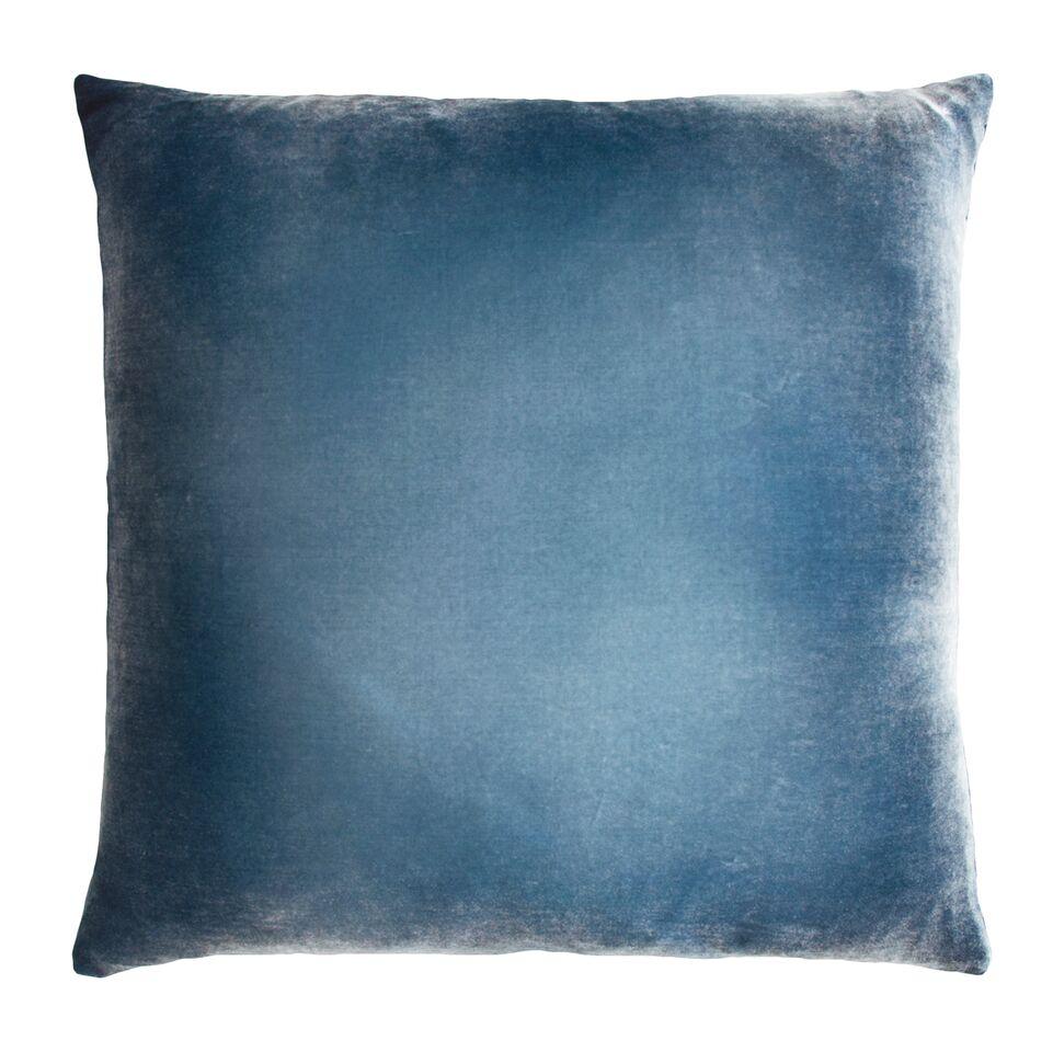 Ombre Denim Velvet Pillows by Kevin O'Brien Studio | Fig Linens