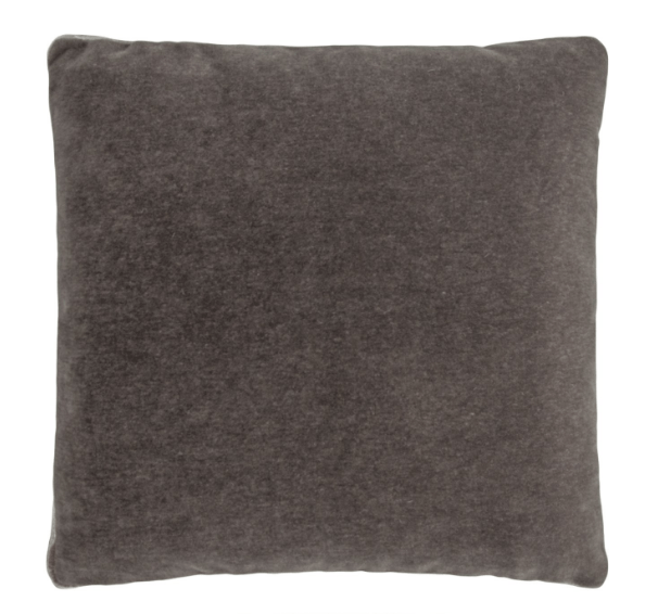 Gray & Coyote Mohair Tuxedo Pillows by Kevin O'Brien Studio - Fig Linens