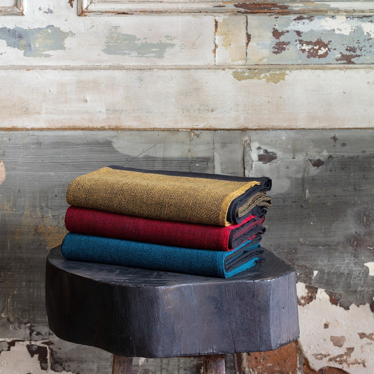 Duo Wool Throws by Le Jacquard Français | Fig Linens