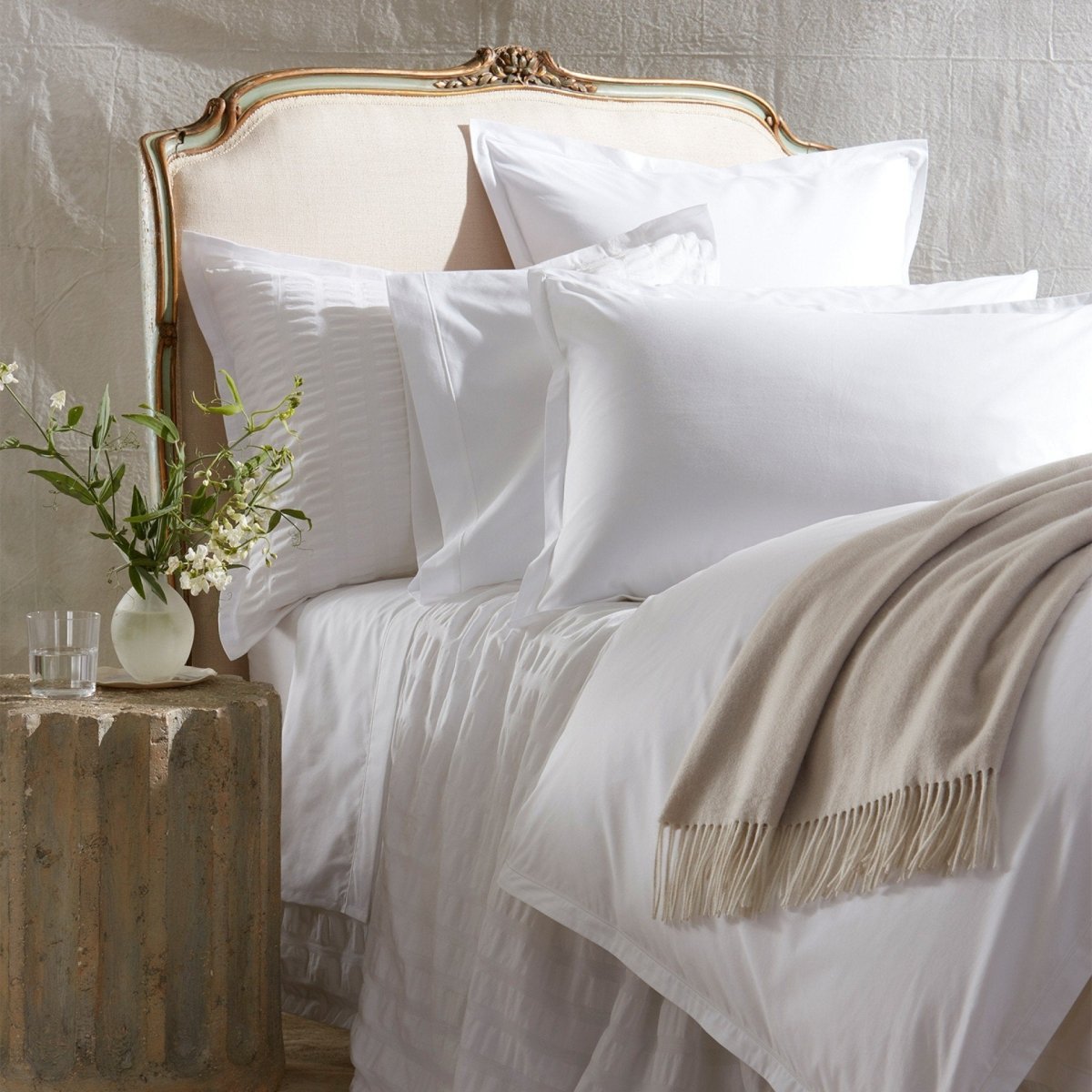 Ceylon Satin Stitch Bedding by Matouk - Fig Linens