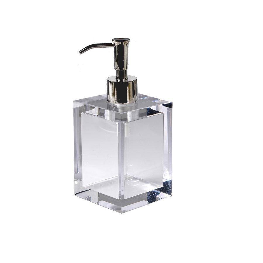 Mike + Ally Ice Clear Lucite Bath Accessories by Mike + Ally - Solid Ice Tumbler (3 in W X 4.5 in H) at FIG LINENS AND HOME - 19