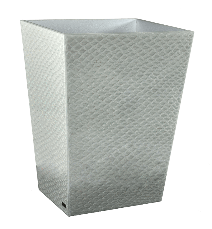 Fig Linens - Mike and Ally Pacific Fine Silver Enamel Wastebin
