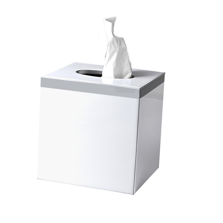 Fig Linens - Mike and Ally Regatta White and Gray Boutique Tissue