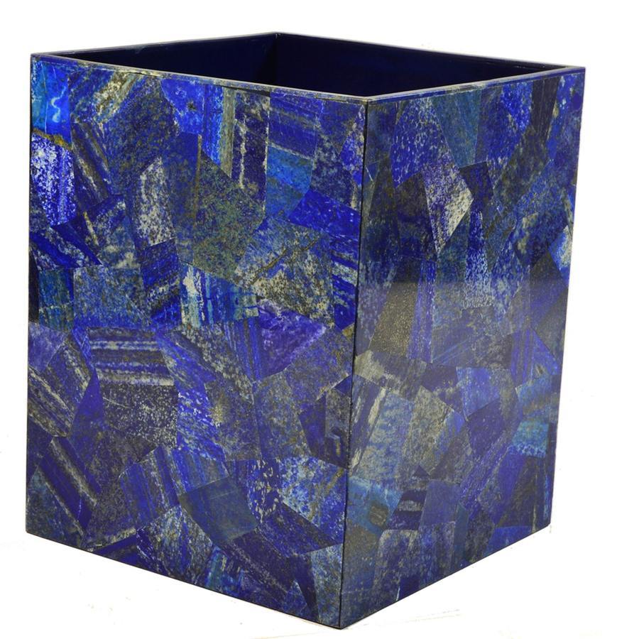 Fig Linens - Mike and Ally Lapis Wastebasket