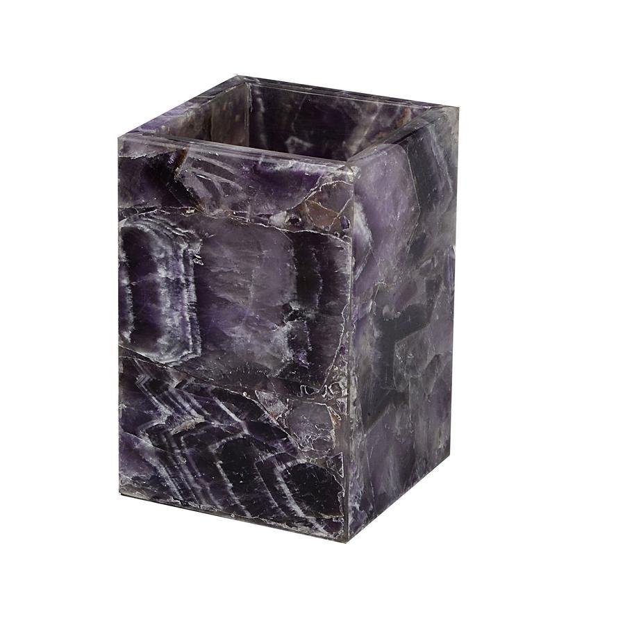 Taj Amethyst Brush Holder by Mike + Ally | Fig Linens