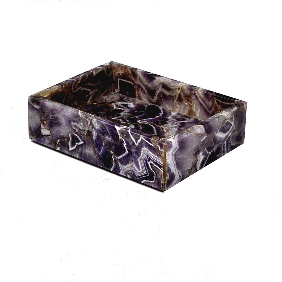 Taj Amethyst Soap Dish by Mike + Ally | Fig Linens
