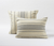 Ivory Shams - Rippled Stripe Organic Bedding by Coyuchi | Fig Linens