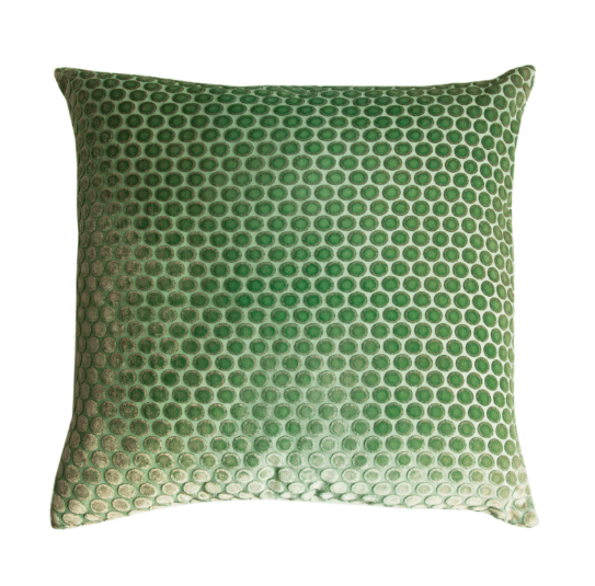 fig linens - kevin o'brien studio dots pillow in grass
