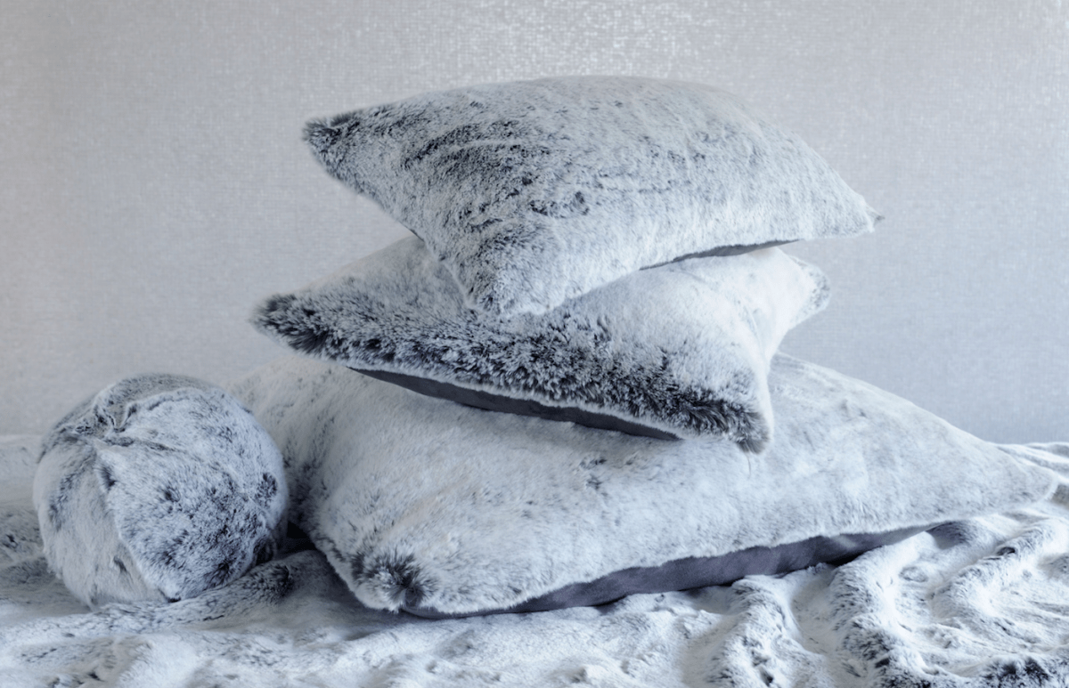 Glacier Faux Fur Pillow by Evelyne Prélonge | Fig Linens and Home